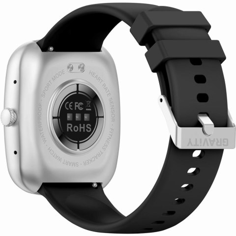 Smartwatch Męski GRAVITY GT18-4 Srebrny z dwoma paskami