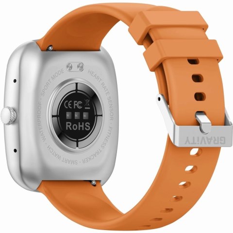 Smartwatch Męski GRAVITY GT18-4 Srebrny z dwoma paskami
