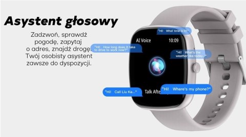 Smartwatch Męski GRAVITY GT18-4 Srebrny z dwoma paskami