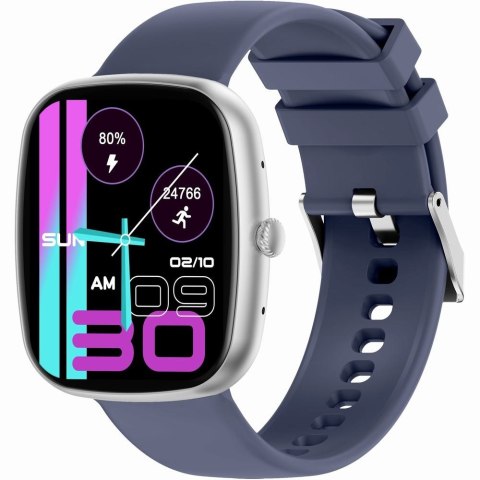 Smartwatch Męski GRAVITY GT18-6 Srebrny z dwoma paskami