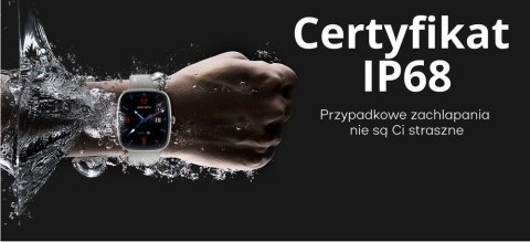 Smartwatch Męski GRAVITY GT18-6 Srebrny z dwoma paskami