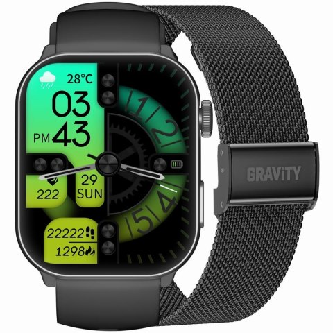 Smartwatch Męski GRAVITY GT28-1 Pasek i Bransoleta