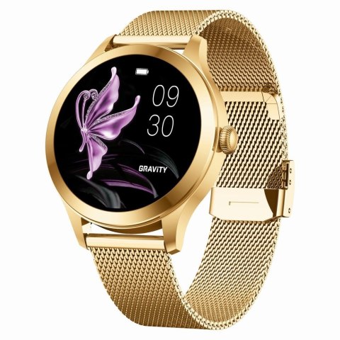 Smartwatch Gravity GT25-2 PRO Biało-Złoty 2 paski