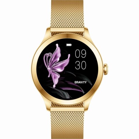 Smartwatch Gravity GT25-2 PRO Biało-Złoty 2 paski