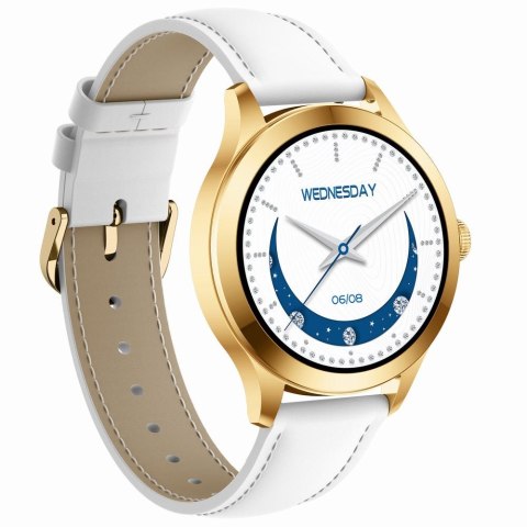 Smartwatch Gravity GT25-2 PRO Biało-Złoty 2 paski
