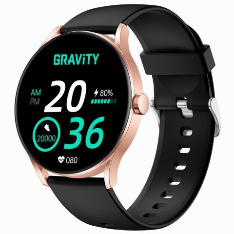 Smartwatch Gravity GT2-2 PRO Czarno-Różowy z Bluetooth