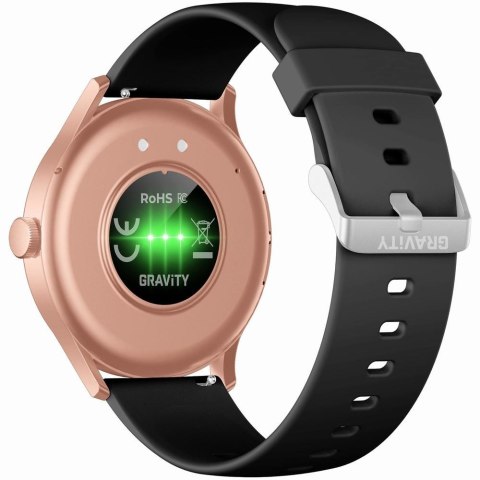 Smartwatch Gravity GT2-2 PRO Czarno-Różowy z Bluetooth