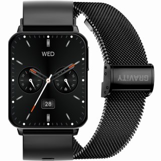 Smartwatch Gravity GT17-7 - Czarny, AMOLED, 2 Paski