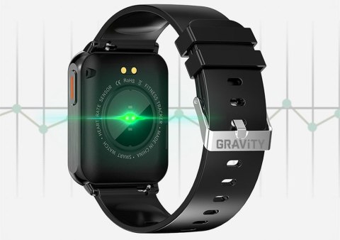 Smartwatch Gravity GT17-7 - Czarny, AMOLED, 2 Paski