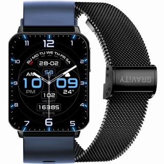 Smartwatch Gravity GT17-9 Granatowo-Czarny - 2 Paski