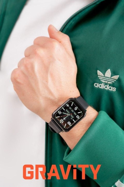 Smartwatch Gravity GT17-9 Granatowo-Czarny - 2 Paski