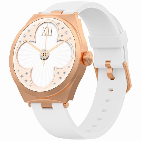 Smartwatch Gravity GT25-4 Różowe Złoto Biały