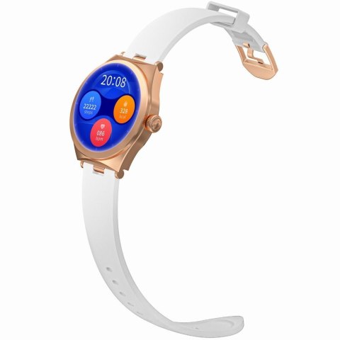 Smartwatch Gravity GT25-4 Różowe Złoto Biały