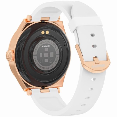 Smartwatch Gravity GT25-4 Różowe Złoto Biały