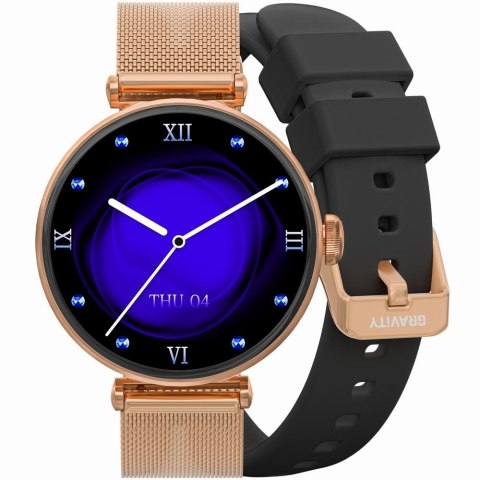 Smartwatch Gravity GT26-3 Różowe Złoto z 2 Paskami