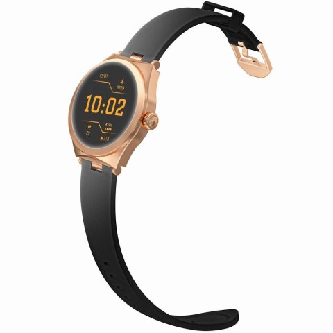 Smartwatch Gravity GT25-3 Różowe Złoto z czarnym paskiem