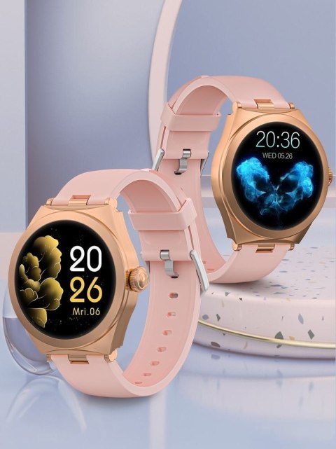 Smartwatch Gravity GT25-2 Różowe Złoto - Stylowy