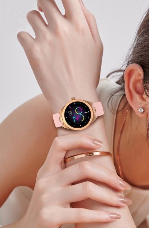 Smartwatch Gravity GT25-2 Różowe Złoto - Stylowy