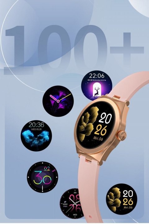 Smartwatch Gravity GT25-2 Różowe Złoto - Stylowy