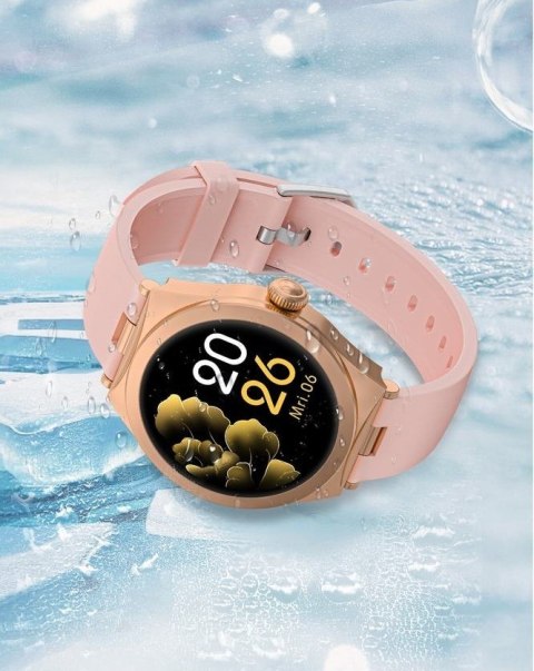 Smartwatch Gravity GT25-2 Różowe Złoto - Stylowy