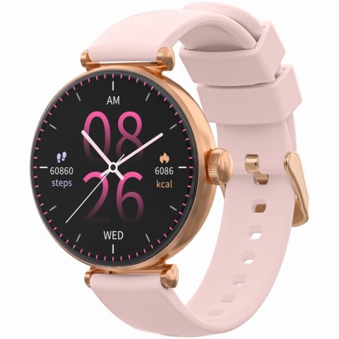 Smartwatch Gravity GT26-4 Różowe Złoto-Srebrny z 2 Paskami