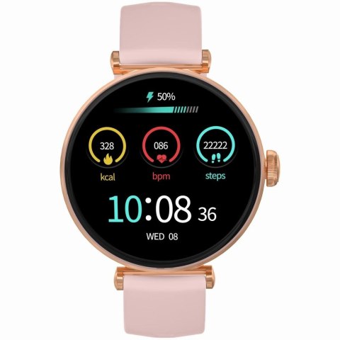 Smartwatch Gravity GT26-4 Różowe Złoto-Srebrny z 2 Paskami