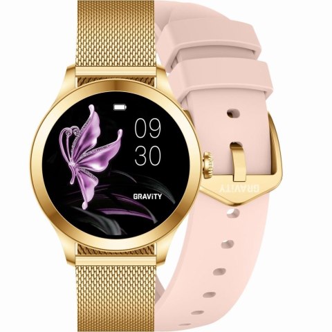 Smartwatch Gravity GT25-1 PRO Różowe Złoto + 2 Paski