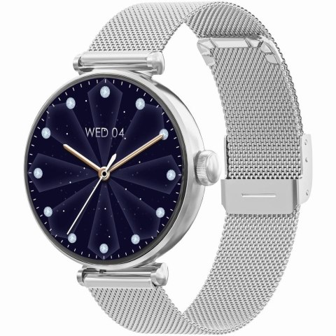 Smartwatch Gravity GT26-8 Srebrno-Biały - 2 Paski w Zestawie
