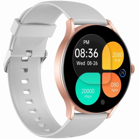 Smartwatch Gravity GT2-3 PRO Różowe Złoto - Szary Pasek
