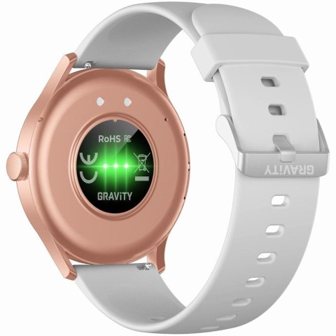 Smartwatch Gravity GT2-3 PRO Różowe Złoto - Szary Pasek