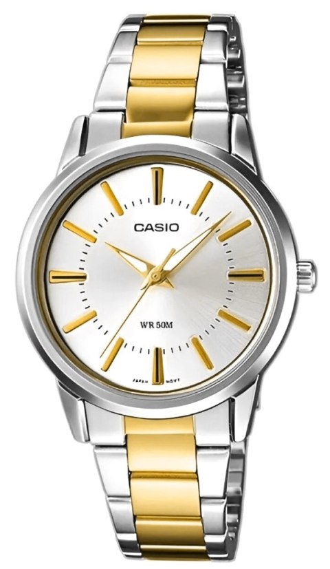 Damski Zegarek CASIO LTP-1303SG-7AVDF Srebrno-Złoty