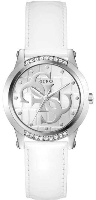 Zegarek Damski Guess Annette GW0860L3 Srebrny ze skórzanym paskiem