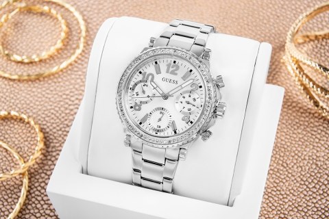 Zegarek Damski Guess Cosmic GW0590L1 Srebrny