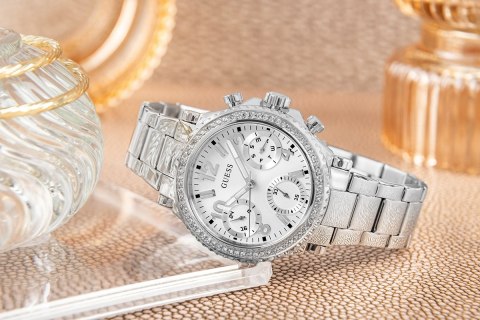 Zegarek Damski Guess Cosmic GW0590L1 Srebrny