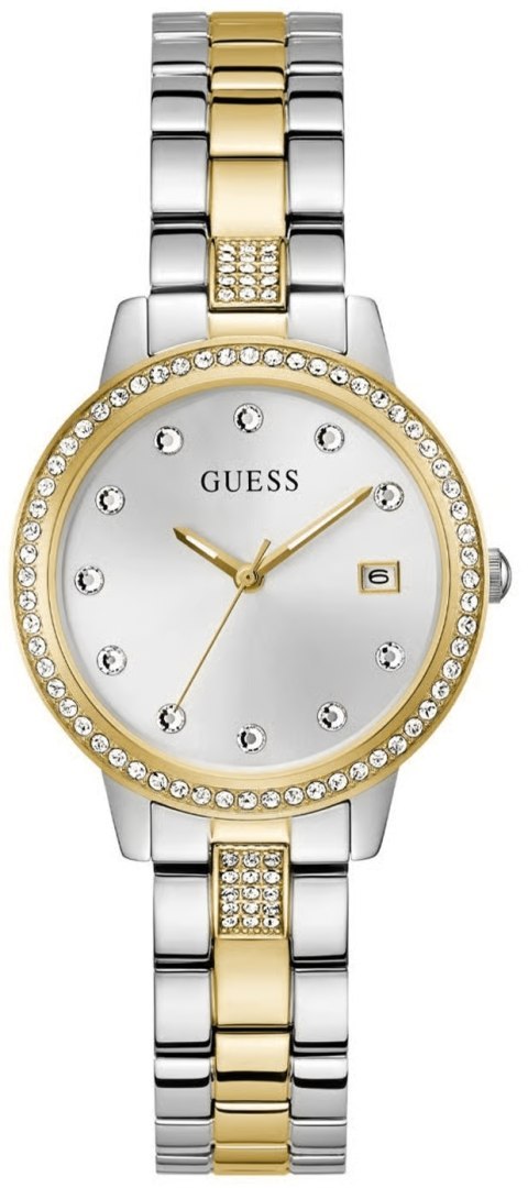Zegarek damski Guess Heartless GW0725L1 - dwukolorowy szyk