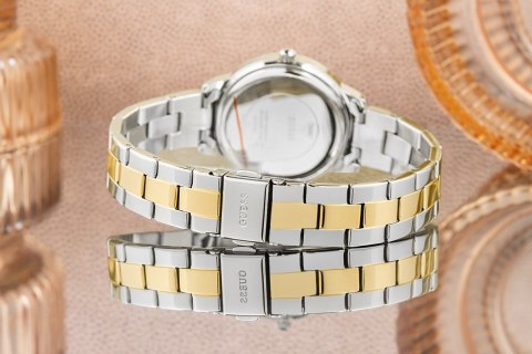 Zegarek damski Guess Heartless GW0725L1 - dwukolorowy szyk