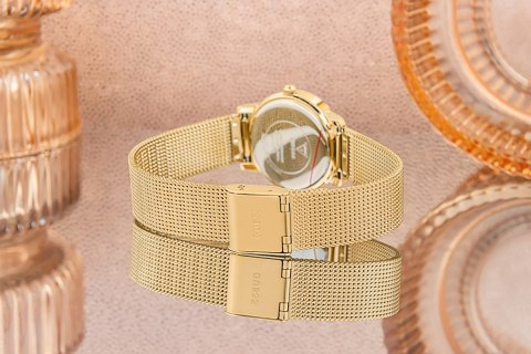 Zegarek damski Guess Melody GW0666L2 - złota bransoleta mesh
