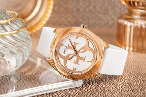 Zegarek damski Guess Twist W0911L5 - różowe złoto i biel
