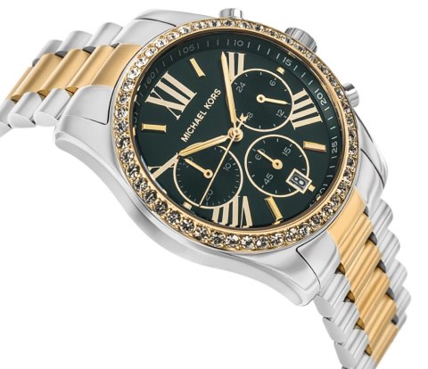 Zegarek Damski Michael Kors Lexington MK7303 - Zielona Tarcza
