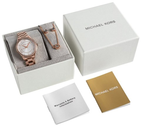 Zestaw damski Michael Kors Lauryn MK4850SET - różowe złoto