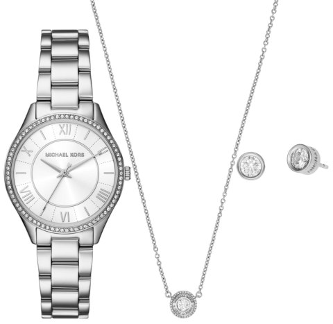 Zestaw damski Michael Kors Lauryn MK4851SET - srebrny