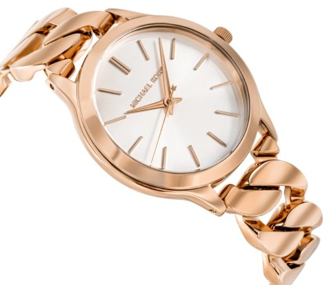 Zegarek Damski Michael Kors Slim Runway MK7473 Różowe Złoto