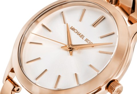 Zegarek Damski Michael Kors Slim Runway MK7473 Różowe Złoto