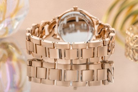 Zegarek Damski Michael Kors Slim Runway MK7473 Różowe Złoto