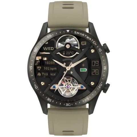 Smartwatch Gravity GT10-2 Czarny z 2 paskami