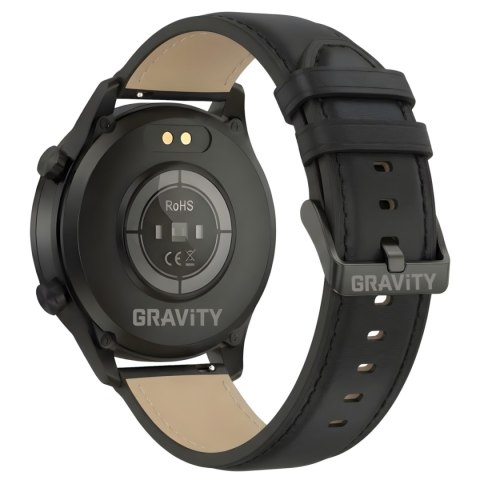 Smartwatch Gravity GT10-2 Czarny z 2 paskami