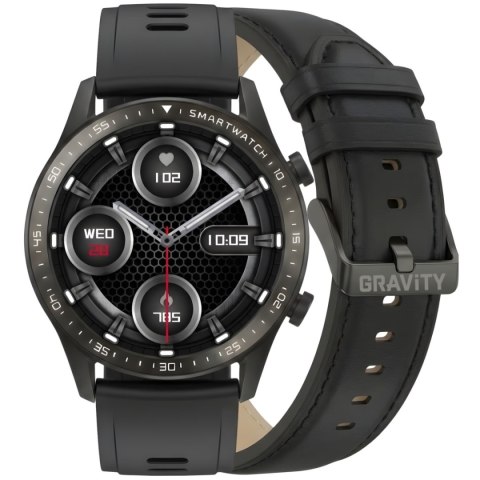 Smartwatch Gravity GT10-3 Czarny z 2 paskami