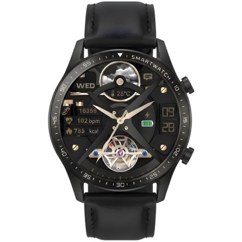 Smartwatch Gravity GT10-3 Czarny z 2 paskami