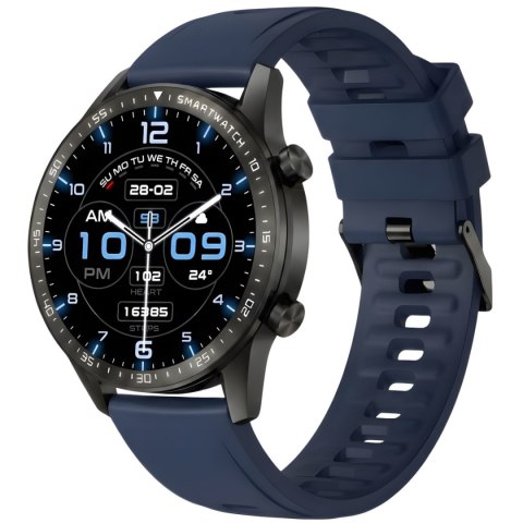 Smartwatch Gravity GT10-5 Czarny z niebieskim paskiem