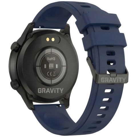 Smartwatch Gravity GT10-5 Czarny z niebieskim paskiem